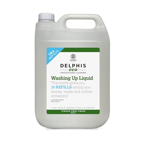 Image of Delphis Eco Eco Washing Up Liquid 5L Concentrate Refill | Natural, Eco Friendly | Bulk Buy Refill
