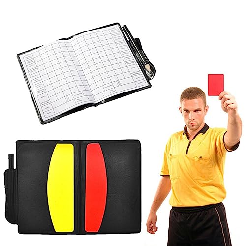 Set portátil de tarjetas rojas y amarillas para árbitros de fútbol miniatura 5