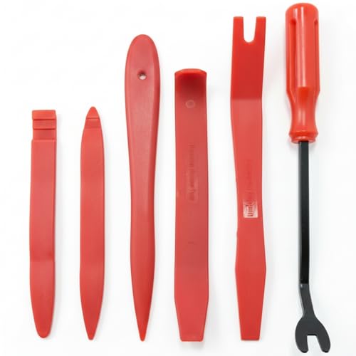 Sunplustrade Auto Trim Removal Tool Set (No Scratch Plastic Pry Tool Kit) - Auto Trim Tool Kit Car Tools, Easy Door Panel Removal Tool, Fastener Removal, Clip, Molding, Dashboards, Interior Trim Tools