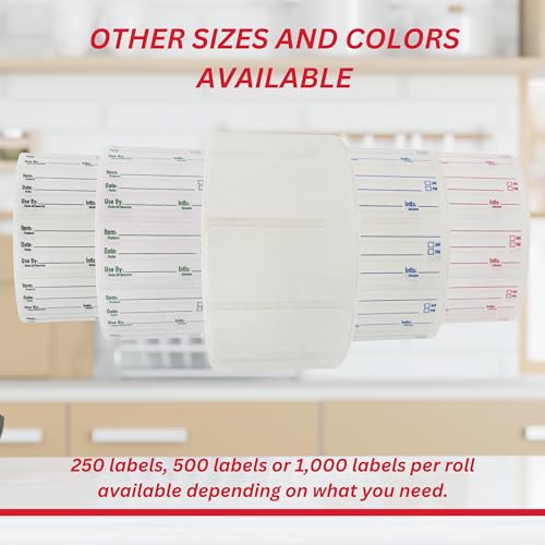 ATL Direct 2x3 Food Labels, 1000 Labels for Food Containers, Dissolvable Food Labels Stickers, Kitchen Labels, Freezer Labels, Baby Food Labels for Containers, Food Sticker Labels, Leftover Labels - Thumbnail 6