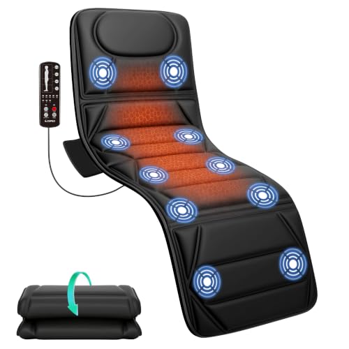Snailax Full Body Massage Mat with Heat, 10 Motors...