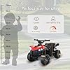 MAMIZO 6V Kids Electric Ride on Car, ATV Quad Bike with MP3 Music Player, Trumpet and LED Lights, USB Charging, Children Vehicle Quad Electric Car 3-5 km/h, for 3 Years Old Boys Girls, Red #1