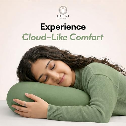 Image of Soft Cuddle Pillow, Breathable Material for Cooler Sleep, Ergonomic Bean Shape Neck Support Cushion, Stress-Free Relaxing Bedding for Side Sleeper, 23 X 14.9 X 3.8 Inch, Grey