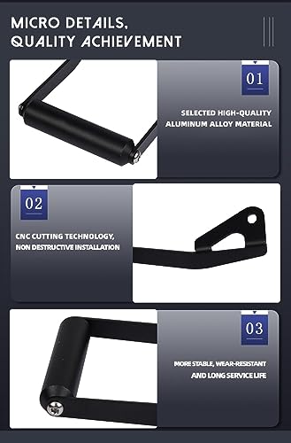 Support téléphone V85 TT pour écran lisible guidon