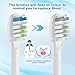 6 Pack Replacement Replacement Brush Heads for Waterpik Sonic Fusion Flossing Toothbrush Compatible with Sonic Fusion SF01/SF02 and Sonic Fusion 2.0 SF03/SF04- White with Caps