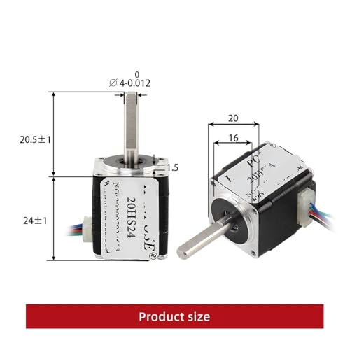 Moteur pas à pas 20HS24 0,8A 1,8 degrés pour micro-robotique DIY