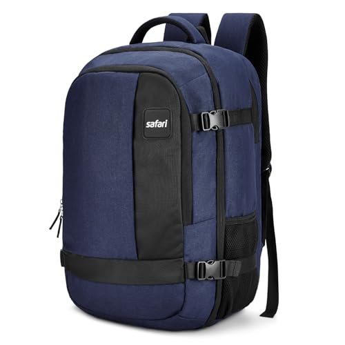 Safari Gravite 45L Large size Travel Laptop Backpack Bag for Man and Women with suitcase compartment, Ideal for Office Use/Work Trips, Large School/College Bags for boys & girls, Color-Blue