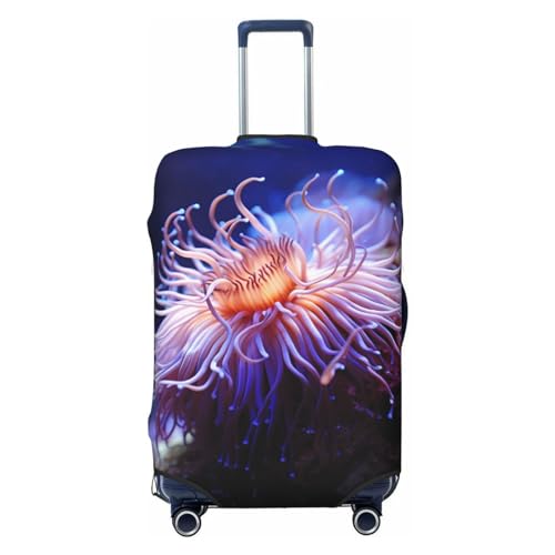Housse de protection bagages voyage élastique noire pour valise L