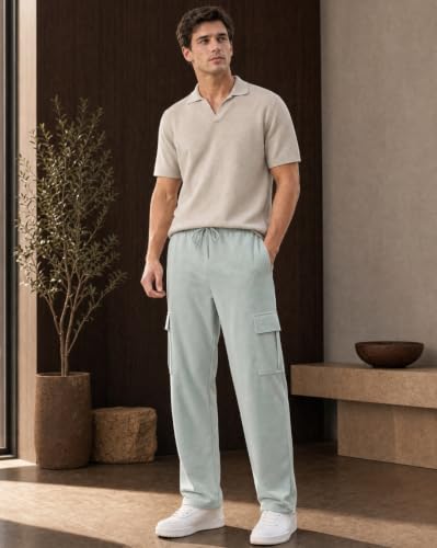 Image of Nobero Joggers for Men | Oversized Fit | Elasticated Waist with Drawcord | Soft & Breathable Fabric | Loose Track Pants | Casual & Streetwear