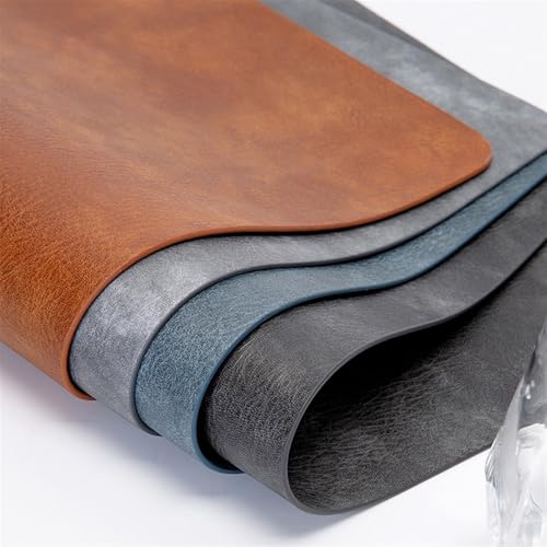 Sets de table en cuir pour restaurants et hôtels lot de 6 dessous d'assiette thermorésistant rose - 6