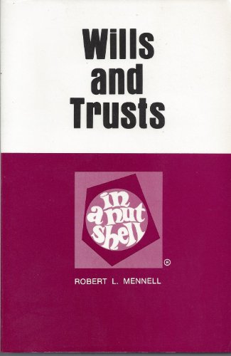 Wills and trusts in a nutshell (Nutshell series) 0829920420 Book Cover