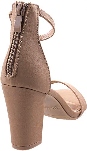 TOP Moda Gallery-45 Ankle Strap Dressy High Heel Sandal, Non-slip Sole, For Wedding, Party, Prom, Evening Wear, or Any Occasion, Sleek Style Block Heel Sandals2