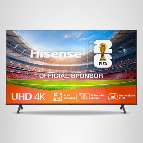 Hisense 43E6NT 108cm (43 Zoll) Fernseher, 4K UHD Smart TV, Precision Colour, HDR, Dolby Vision, 60Hz, Triple Tuner DVB-C/S/S2/T/T2, WiFi, HDMI 2.1, Bluetooth, Alexa Built-in, Schwarz, [2024]
