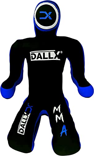 Mma Grappling Submission Sitting Dummy For Wrestling Judo Karate Bjj Jiu Jitsu Punching Dummies Mixed Martial Arts Police Training Self Defense – Unfilled (Black Blue, 6 Ft) #TOP5