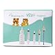 Bubble milk bowl Aufzuchtflasche Katzen Silikon Nippel mit Spritze für Neugeborene Kätzchen, Welpen, Hasen, Eichhörnchen (1 Flasche+2 Mini rosa Nippel+4 Spritzen)
