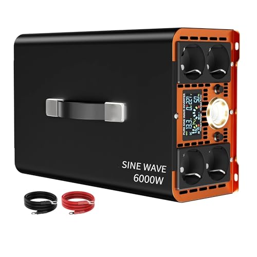 Convertisseur onde sinusoïdale 6000W 48V 220V pour véhicule et solaire