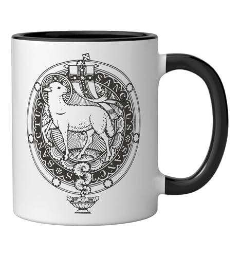 Taza Cerámica Católica Sanctus Agnus Dei 11 onzas miniatura 2