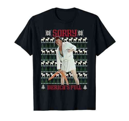 Sorry Merica's Full Funny Trump Ugly Christmas T-Shirt