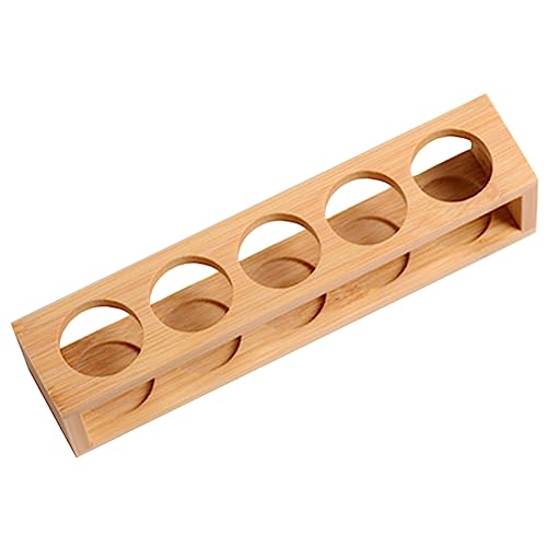 OUNONA 精油ボトル収納ラック 小型孔竹 耐久性精油 用整理棚 デスクトップ整理に にも適した実用的収納ケース