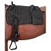 Tough 1 Polypropylene Bareback Pad with Accessory Bags, Black