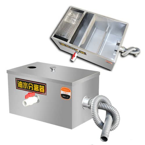 Séparateur de graisse en acier inoxydable 35 x 25 x 23 cm - Séparateur de graisse pour cuisine - Séparateur de graisse commercial
