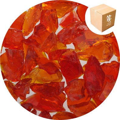 Specialist Aggregates ยฎ - 4kg Enviro Glass Gravel - Orange Citrus - Decorative Gravel/Stones | Weddings | Events | Memorials | Photography | Home | Garden | Vases | Art | Craft | UK