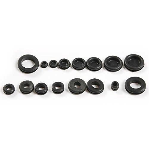 250Pcs Rubber Grommet Firewall Hole Plug Set Electrical Wire Gasket 18 Size Assortment With Plastic Box #TOP1