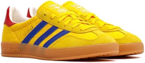 adidas Originals Gazelle Indoor Mens Sneaker (Gold Blue Red Colombia, 11)