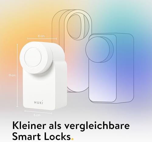 Bild 3 - Nuki Smart Lock Go (2025) mit Bluetooth, WLAN & Matter, elektronisches Türschloss macht Smartphone zum Schlüssel & ermöglicht schlüssellosen Zutritt, smartes Schloss zum Nachrüsten ohne Zylindertausch
