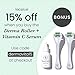 ﻿Sdara Skincare Derma Roller - 2 Pack, 0.25 mm Microneedle Rollers for Face w/ 540 Titanium Micro Needles - Microdermabrasion Tool for Glowing Skin - Storage Case Included