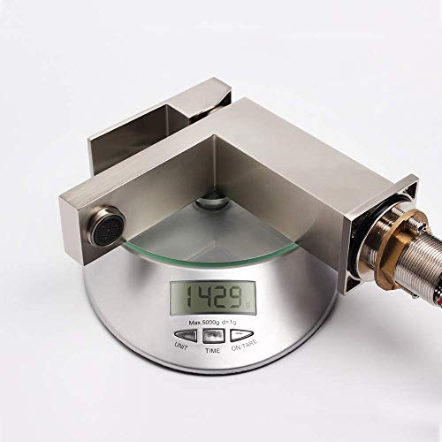 ALWEN Brushed Nickel Bathroom Faucet , Bathroom Faucets for Sink 1 Hole, Single Faucet with Pop Up Drain Leadfree Touch on Bathroom Sink Faucet,