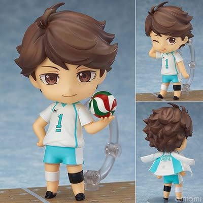 Miniatura 3 de QUUUY Figura de acción del anime Oikawa Tooru Nendoroid modelo de estatua de juguete para fanáticos y fanáticos del anime, 4 pulgadas (color 563)