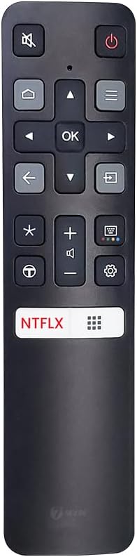 7 SEVEN® Compatible With TCL Tv Remote Original RC802V Model Suitable For Any Iffalcon TCL Smart Android 4K FHD UHD QLED Television No Voice Command Or Google Assistance Feature