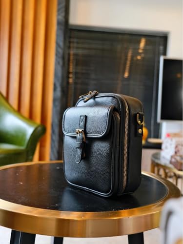 Image of Leather Crossbody Bag for Women,Anti-Theft Messenger Bag with Large Capacity,Built-in Purse Card Slots Shoulder Sling Bag