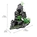 Saim Aquarium Mountain View Stone Ornament, Artificial Mountain Hill View Stone Rock Cave Aquarium Decorations Fish Tank Decor for Betta Cichlids Hideaway Cave, Hermit Crab Hideout - Large