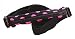 Kids SPIbelt No-Bounce Belt with Hole for Insulin Pump, Medical Devices or Headphones for Active Kids! (Pink Polka Dot with Black Zipper)