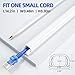 Delamu 128in Cord Hider for 1 Cord, Self-Adhesive Cord Covers for Wires on Wall, Easier Install Wire Covers for Cords on Wall, Cable Wire Hider, Cable Cover Management Raceway, W0.48 H0.3in, White