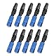 SC Glasfaser Schnellverbinder, 10 Stück Glasfaser Verbinder Schnelle Adapter LWL Stecker UPC Optik Anschluss Schnell Single Mode Fasern Kalte Telecom Level Einzelmodus automatischer Steckverbinder