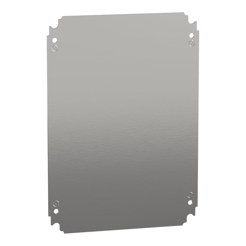 Schneider Electric NSYMM43 Placa de Montaje Ciega, Al 400 x An 300 mm en Chapa de Acero Galvanizado