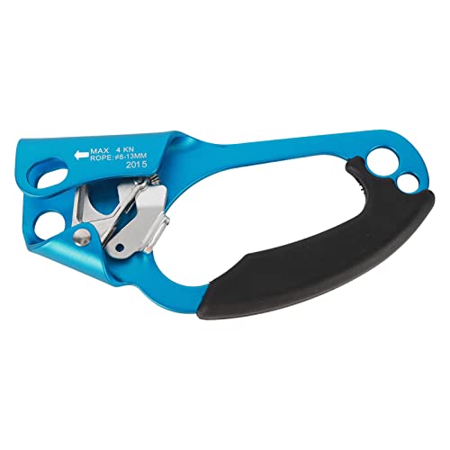 BONKZEBU Dispositivo de Ascenso de Mano para Escalada, Dispositivo Ascendente de Cuerda Ligero y Ergonómico para Trabajos Aéreos, Rescate, Senderismo, Aleación de Aluminio y Magnesio