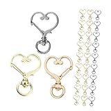 [SEWOART] 30個キーチェーン用転スナップフック 製 ダイワイヤークラフト用 細かいキーリング 小物整理に適したクリップ バッグやベルトに取り付け可能