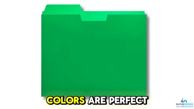 Amazon.com : 1InTheOffice Plastic File Folders Letter Size 1/3 Cut