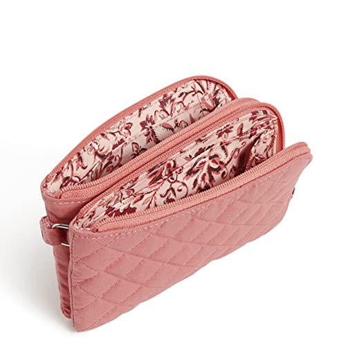Image of Vera Bradley Women's Cotton Double Zip ID Case Wallet With RFID Protection