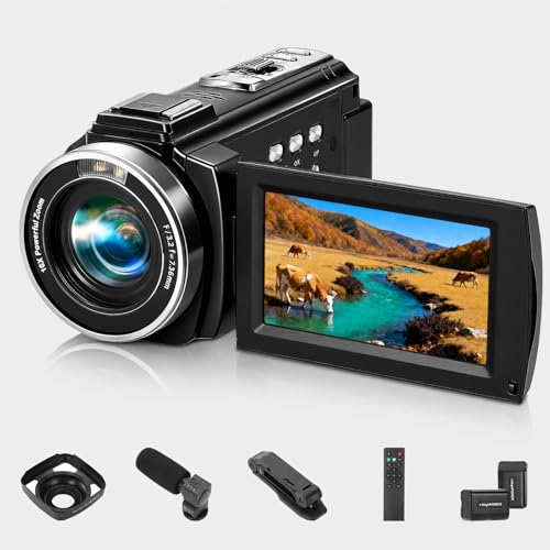 Image of Video Camera Camcorder Full HD 1080P 36MP 16x Zoom for YouTube