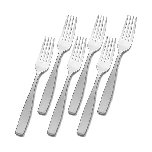 Mikasa Satin Loft Stainless Steel Dinner Fork, Set of 6