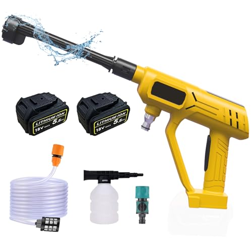 Cordless Pressure Washer with 6-in-1 Nozzle