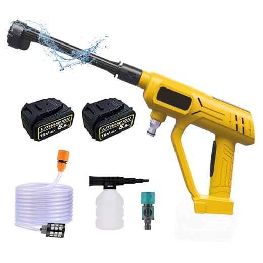 Cordless Pressure Washer with 6-in-1 Nozzle