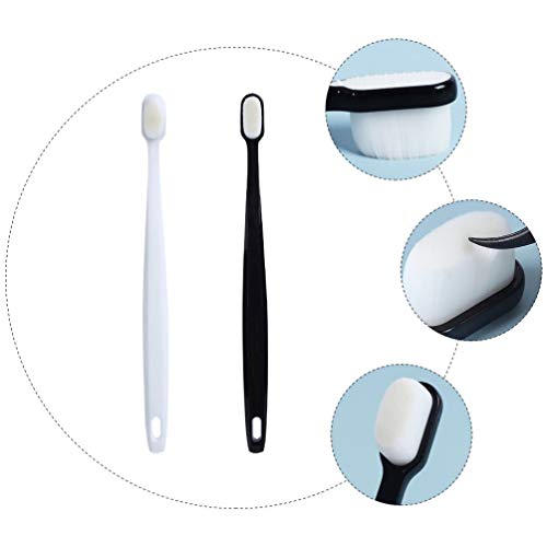 EXCEART 2 Peças de Escovas de Dentes Extra Macias para Gengivas Sensíveis Adultos Escovas de Dentes