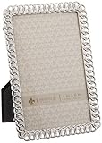 Lawrence Frames Eternity Rings Metal Picture Frame, 4 by 6-Inch, Silver