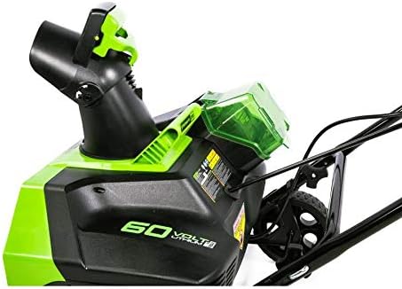 review Greenwork Pro 60-Volt 20-in Single-Stage Cordless Electric Snow Blower (Battery/Charger Not Included)